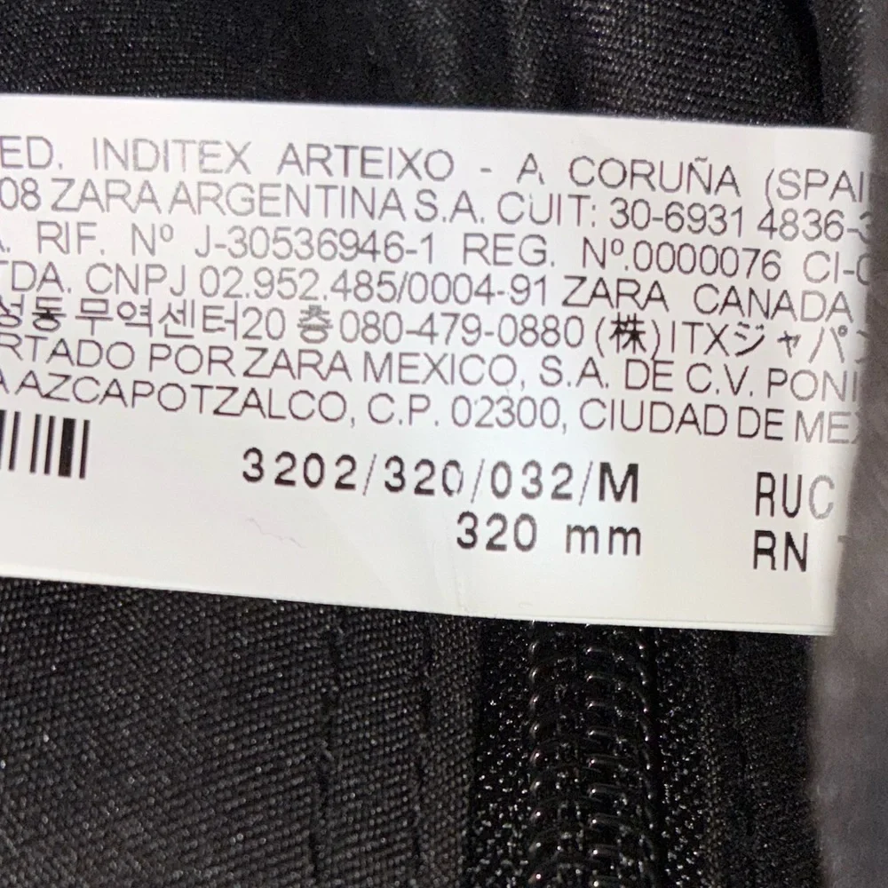 NWOT. Zara Rubberized Backpack with Valve.